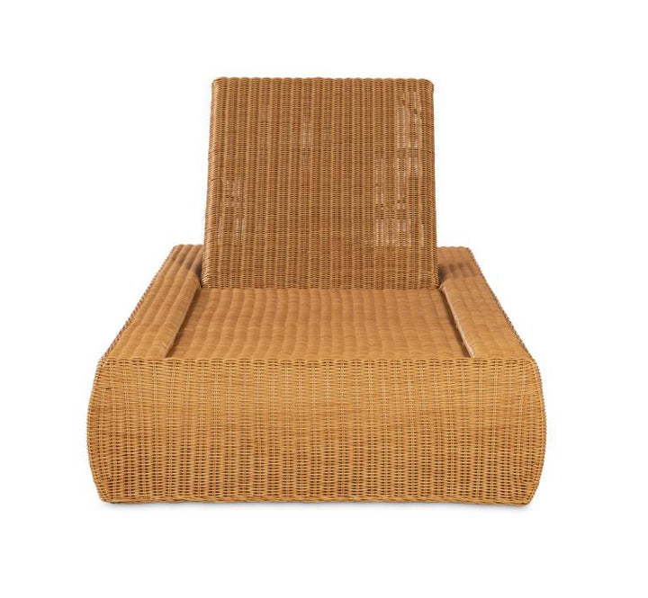 American Home Furniture Century Poolside Wicker Reclining Chaise Lounge