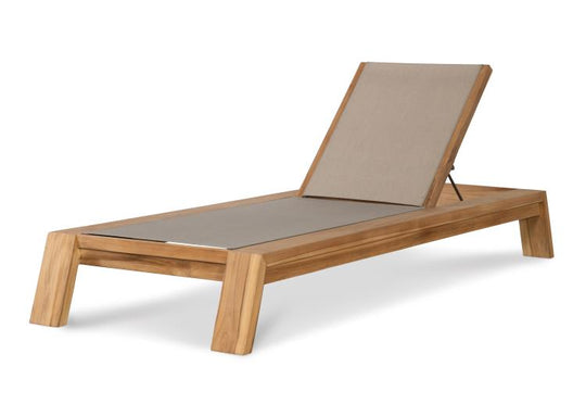 American Home Furniture Century Solera Poolside Teak Reclining Chaise Lounge