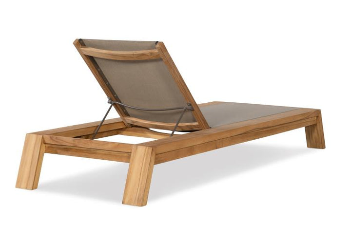 American Home Furniture Century Solera Poolside Teak Reclining Chaise Lounge