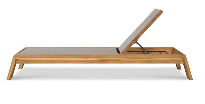American Home Furniture Century Solera Poolside Teak Reclining Chaise Lounge