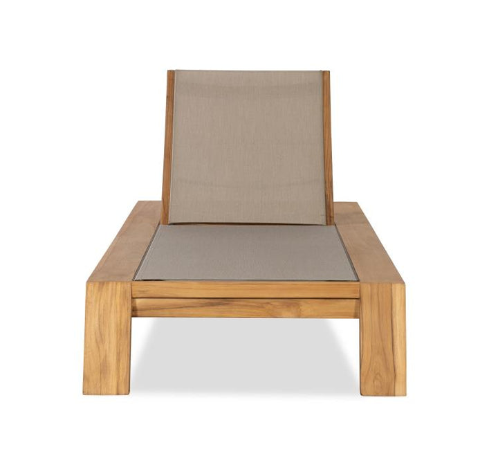 American Home Furniture Century Solera Poolside Teak Reclining Chaise Lounge
