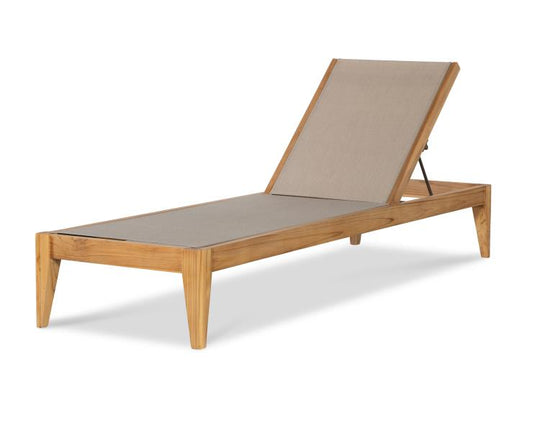 American Home Furniture Century Veluna Poolside Teak Reclining Chaise Lounge