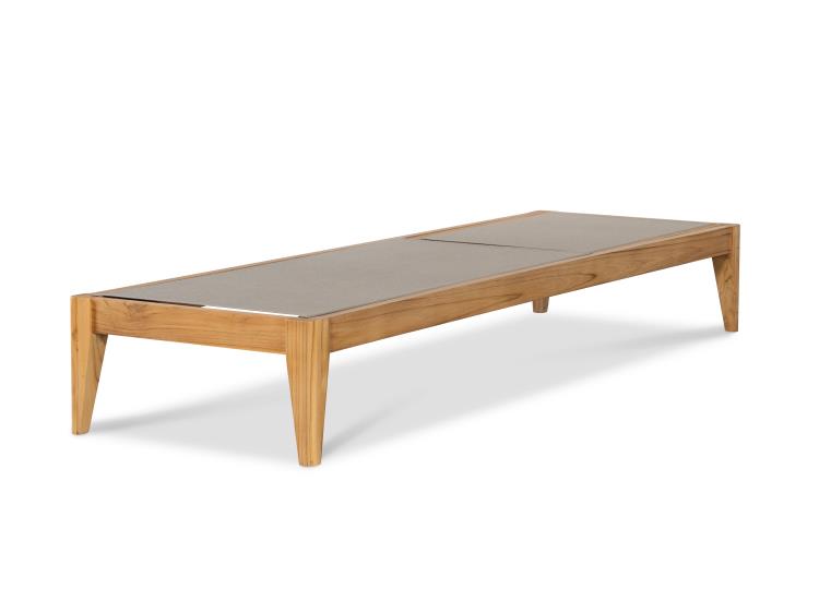 American Home Furniture Century Veluna Poolside Teak Reclining Chaise Lounge