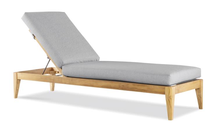 American Home Furniture Century Veluna Poolside Teak Reclining Chaise Lounge