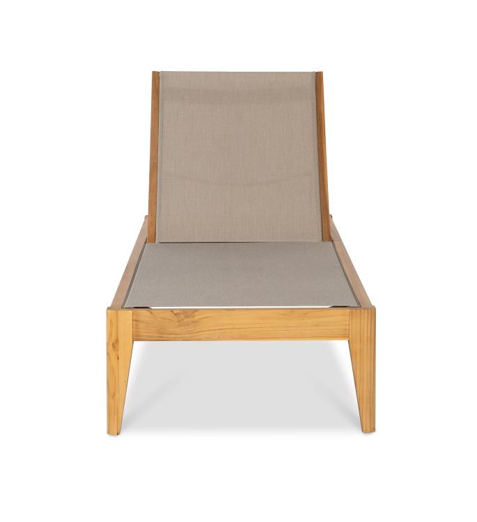 American Home Furniture Century Veluna Poolside Teak Reclining Chaise Lounge