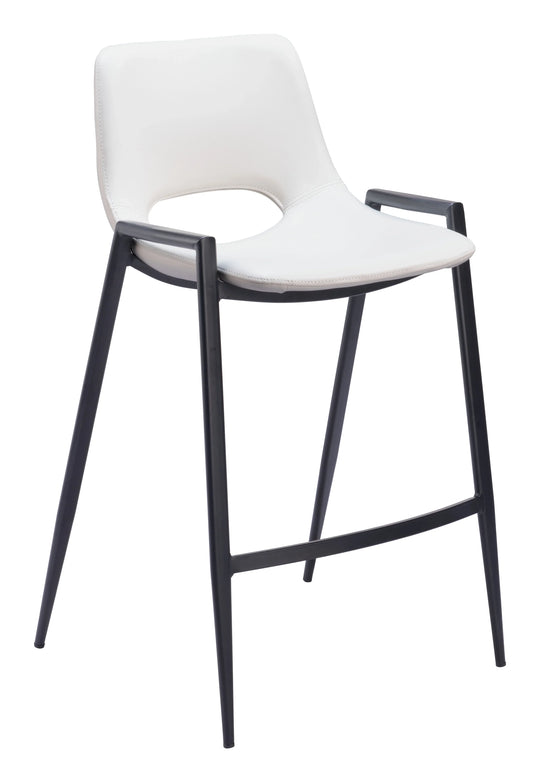 Zuo Desi Counter Stool (Set of 2) White BAR STOOLS + COUNTER STOOLS