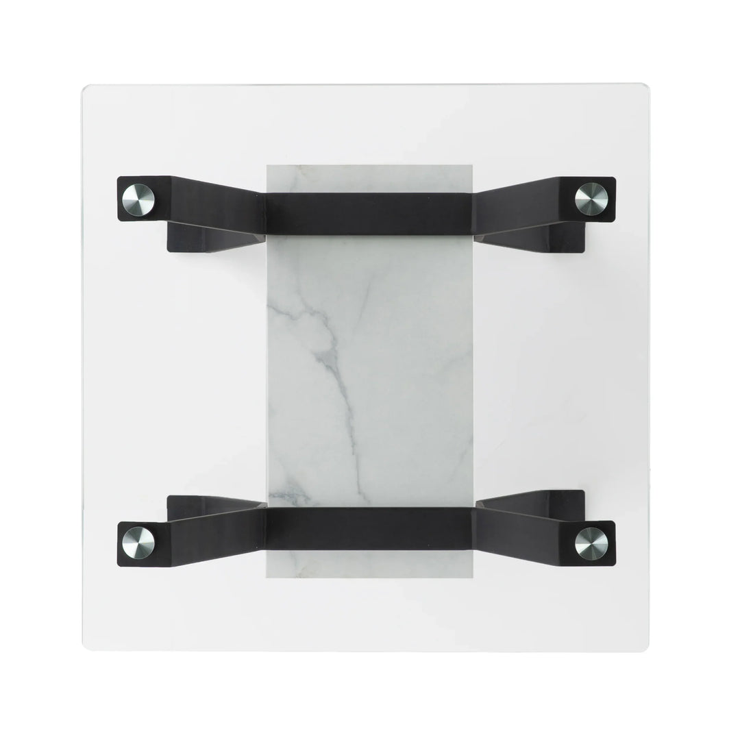 Darvette Glass-Top End Table - AmericanHomeFurniture