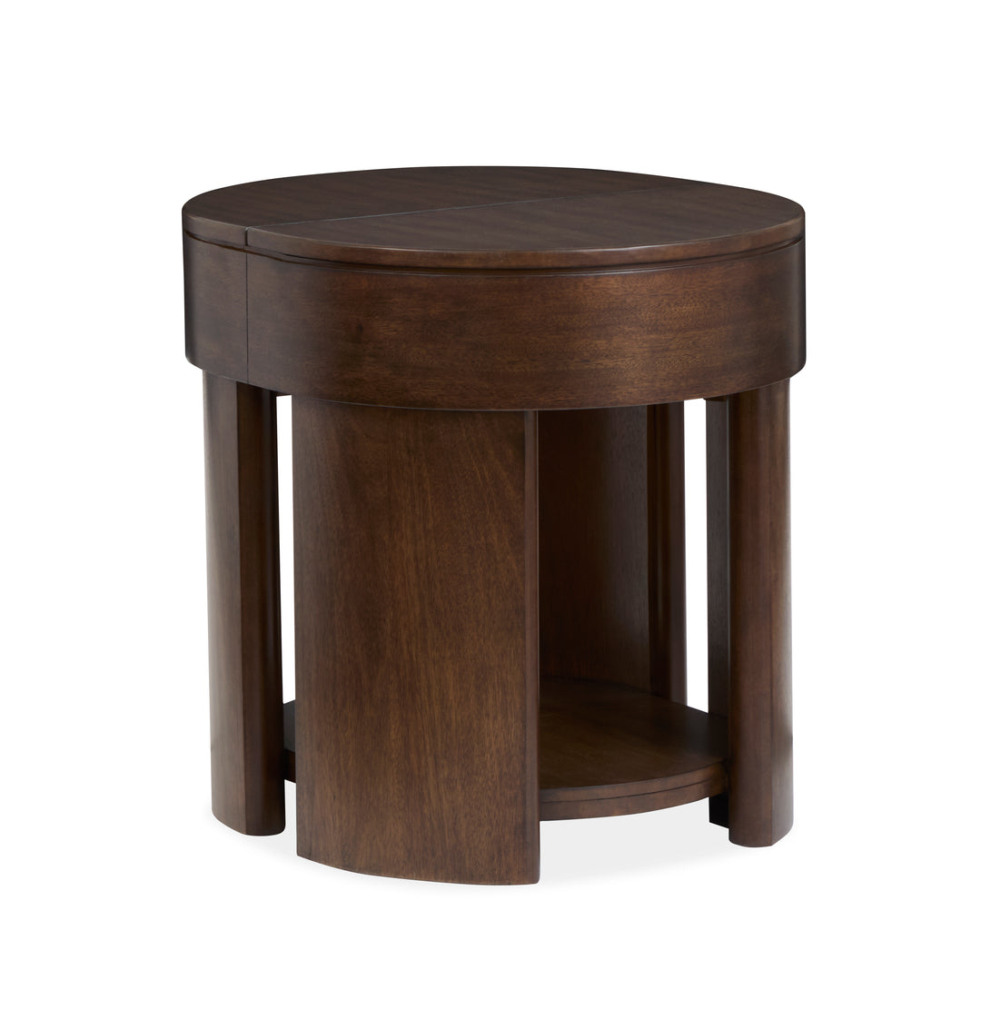 Holloway Toasted Almond Oval End Table - T6501-07