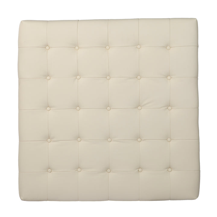 American Home Furniture | SEI Furniture - Ciarin Upholstered Cocktail Ottoman - White