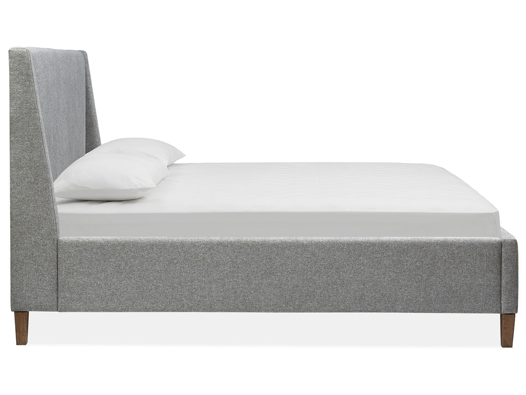 Lindon Belgian Wheat And Coffee Bean King Grey Upholstered Island Bed - B5570-60G