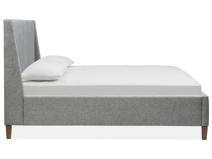 Lindon Belgian Wheat And Coffee Bean Grey Upholstered Island Bed