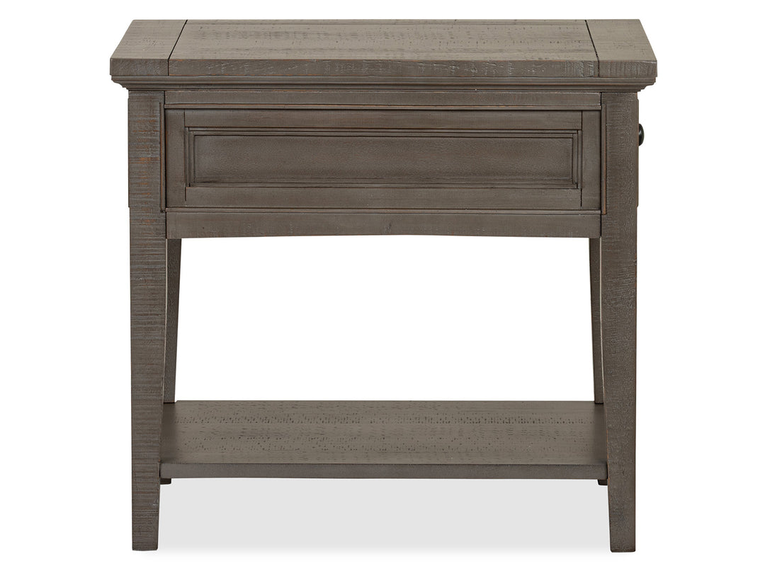 Paxton Place Dovetail Grey Rectangular End Table - T4805-03