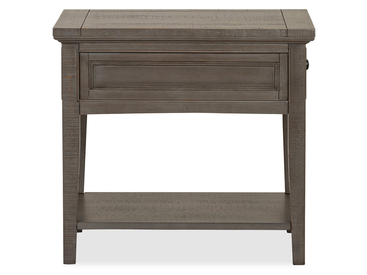 Paxton Place Dovetail Grey Rectangular End Table - T4805-03