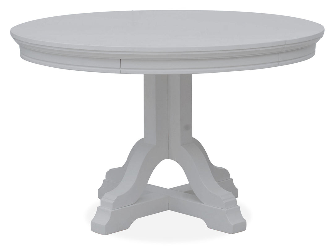 Charleston Harbor Gray Grey Extendable 48" Round Dining Table - D5611-22GY