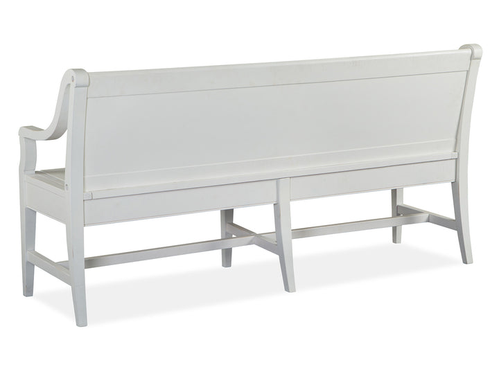 Heron Cove Chalk White And Dovetail Grey Bench - D4400-79