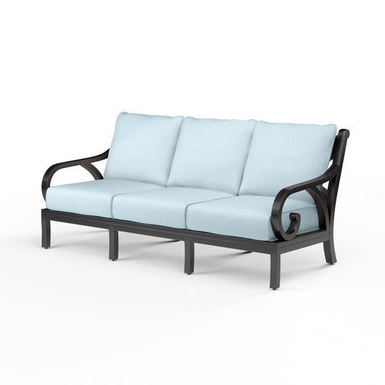 Monterey Sofa in Canvas Skyline w/ Self Welt