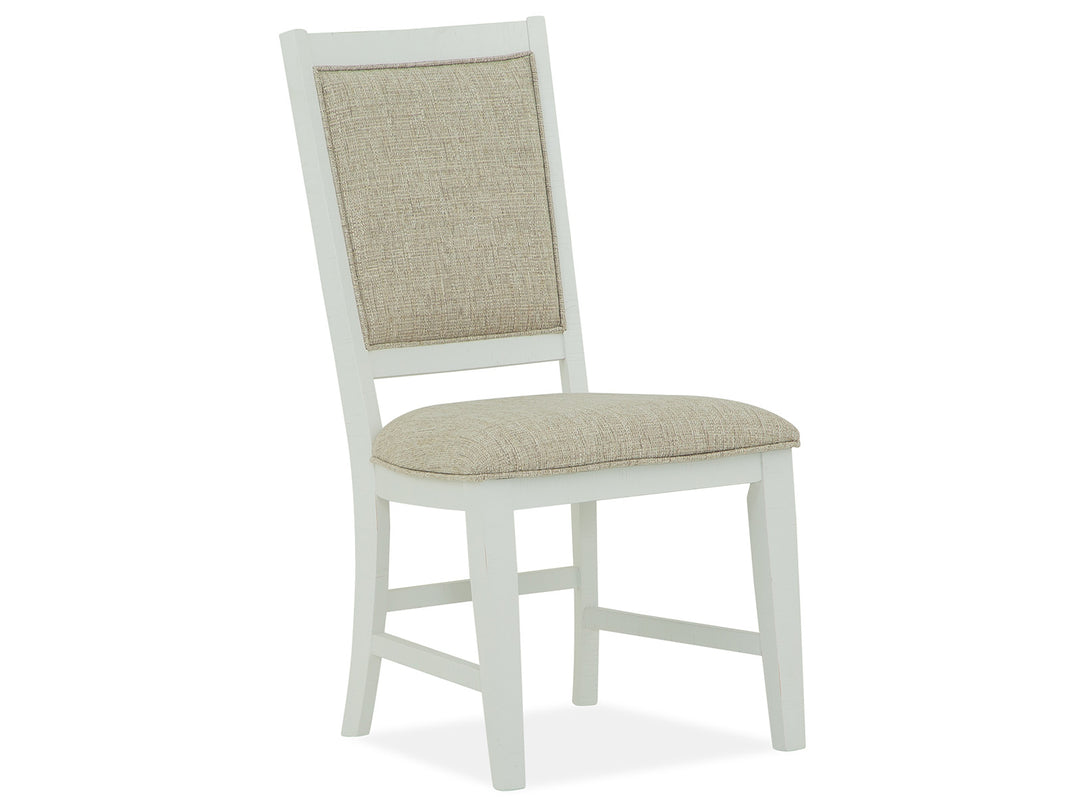 Heron Cove Chalk White And Dovetail Grey Upholstered Side Chair - Set of 2 - D4400-65