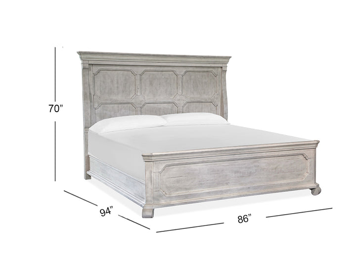 Bronwyn Alabaster California King Panel Bed - B4436-74