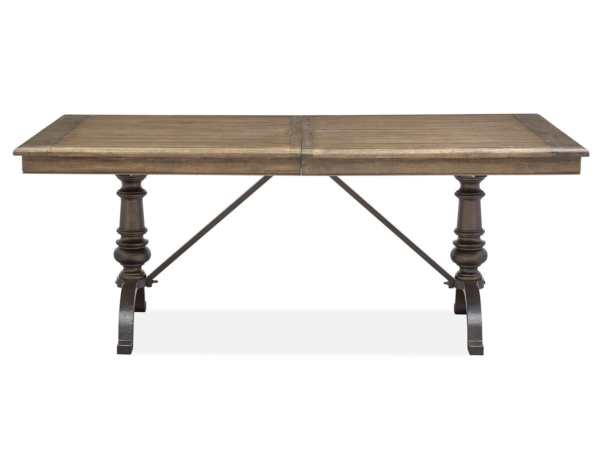 Roxbury Manor Homestead Brown Extendable Rectangular Dining Table - D5011-20