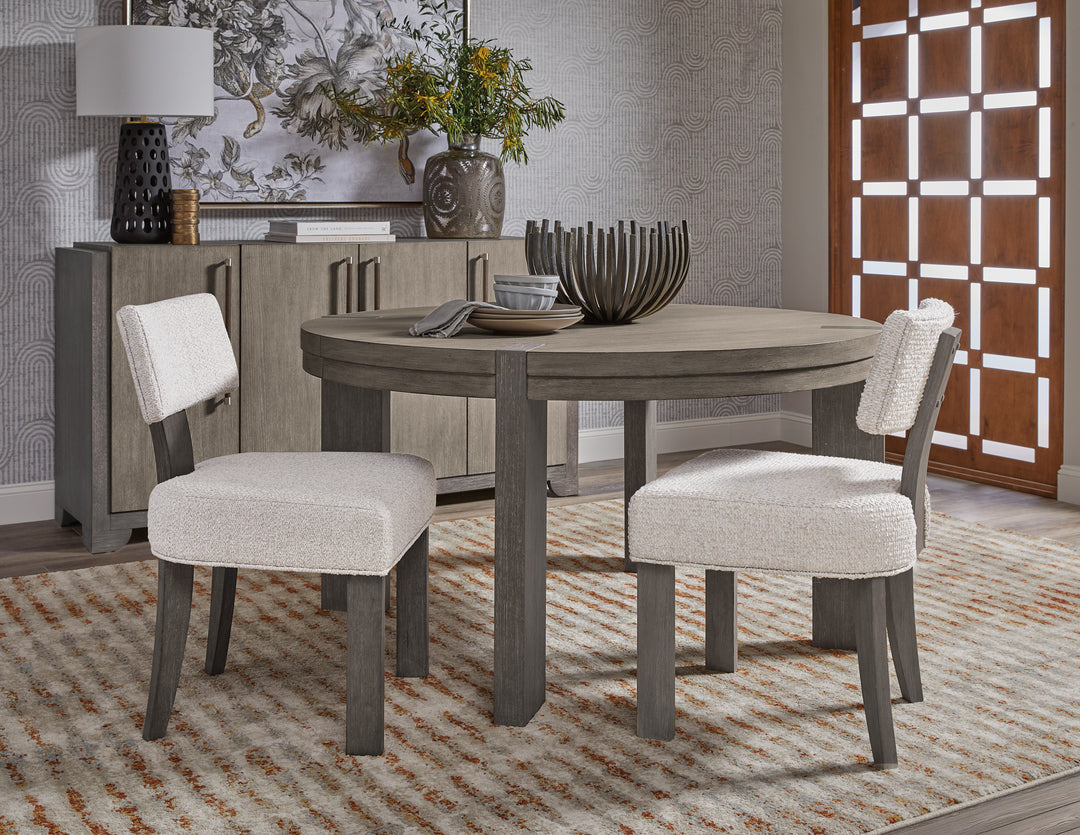 Anderson Park Moose Trail And Frontier Brown Round Dining Table - P402230