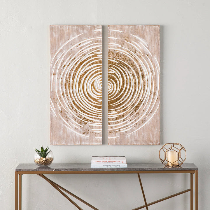 Acanthi Decorative Wall Panels – 2pc Set - AmericanHomeFurniture