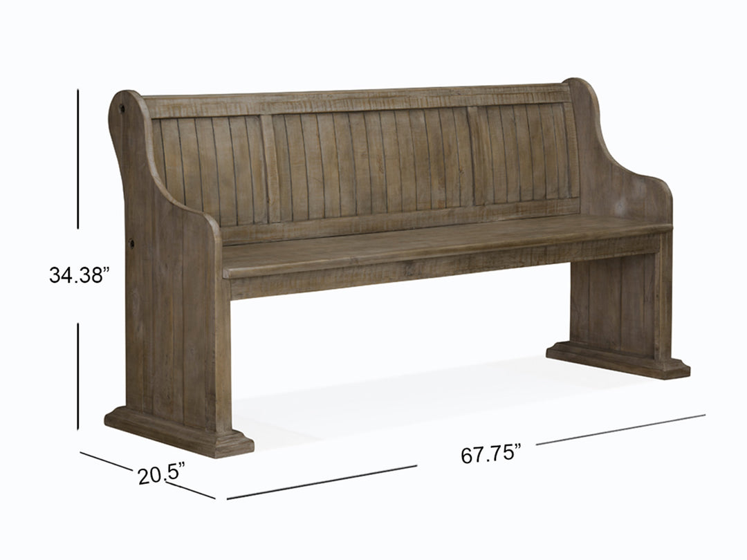 Tinley Park Dove Tail Grey Bench - D4646-79
