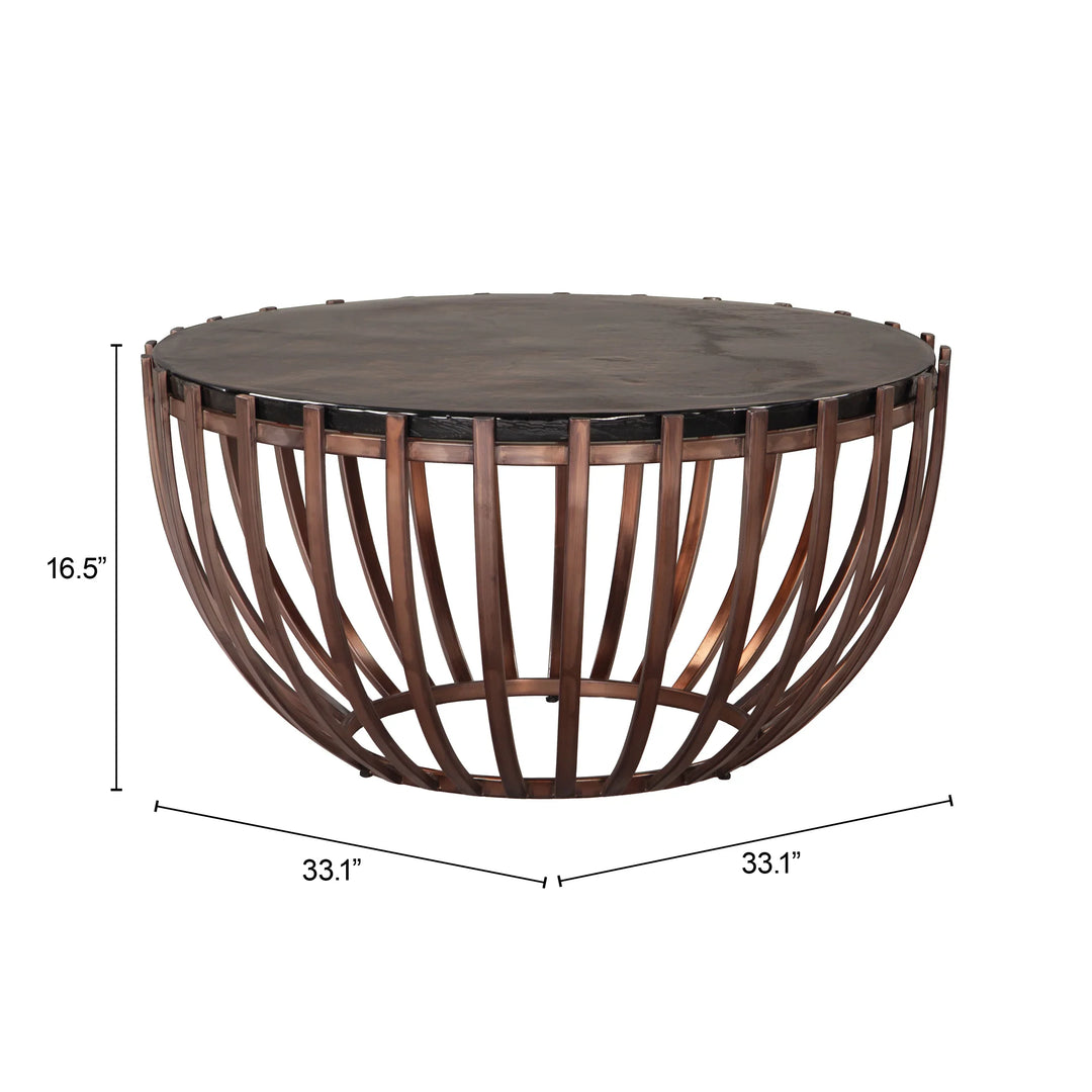 Kafig Coffee Table Bronze - AmericanHomeFurniture