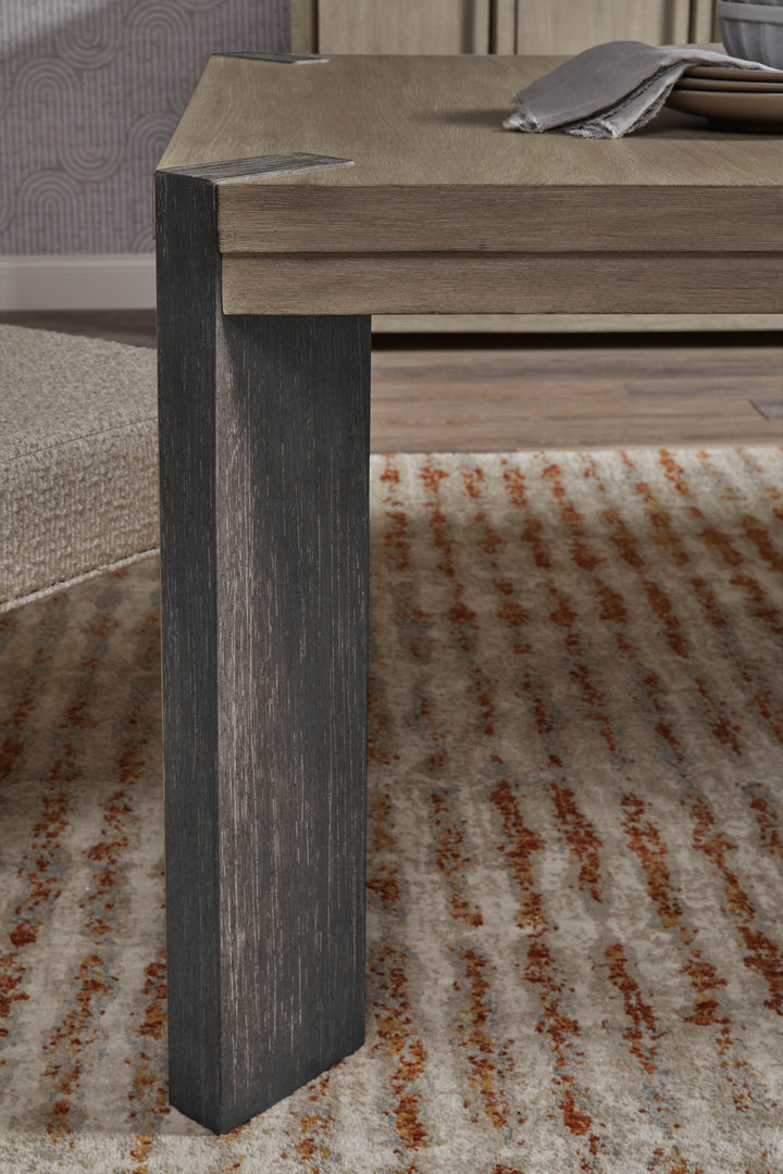 Anderson Park Moose Trail And Frontier Brown Leg Dining Table - P402240