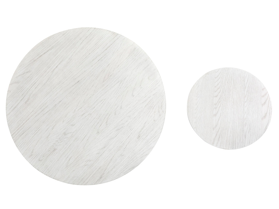 Sunset Cove Moonlight Pearl Nesting Cocktail Table With Casters - T5879-52
