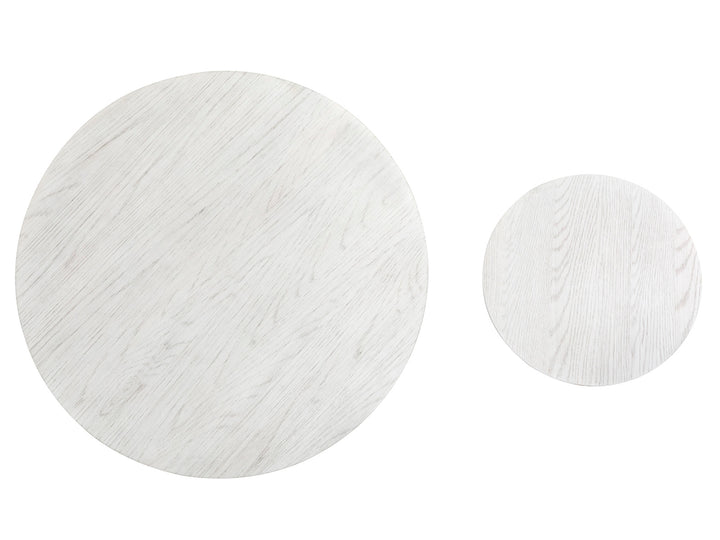 Sunset Cove Moonlight Pearl Nesting Cocktail Table With Casters - T5879-52