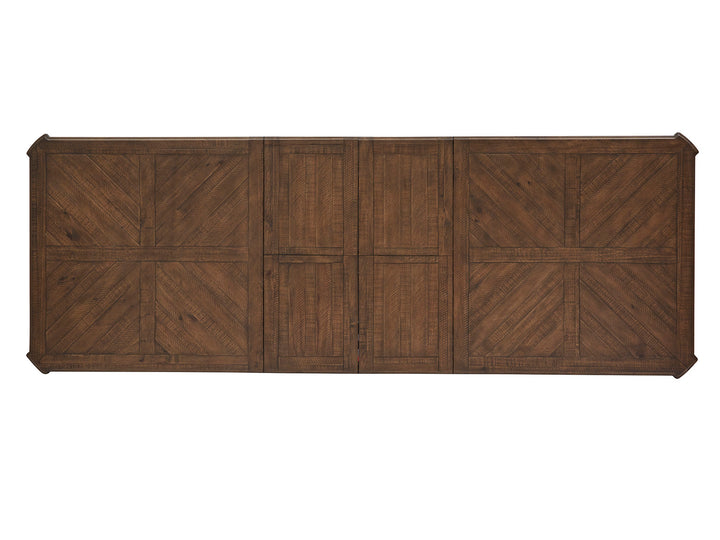 Durango Willadeene Brown Extendable Trestle Dining Table - D5133-21