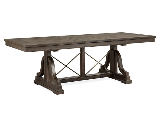 Westley Falls Graphite Extendable Trestle Dining Table - D4399-25