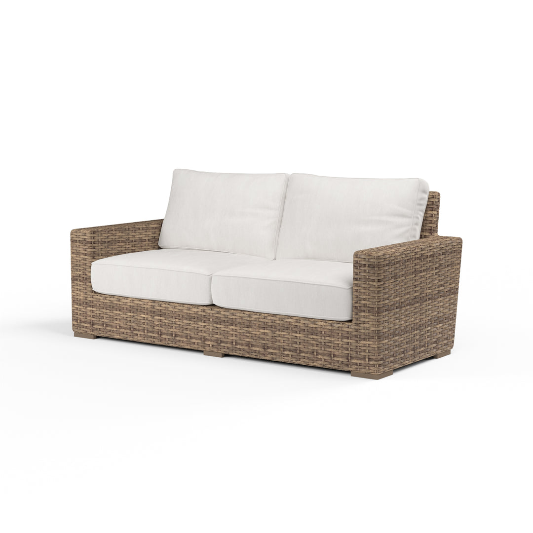 American Home Furniture | Sunset West - Havana Loveseat in Canvas Flax w/ Self Welt