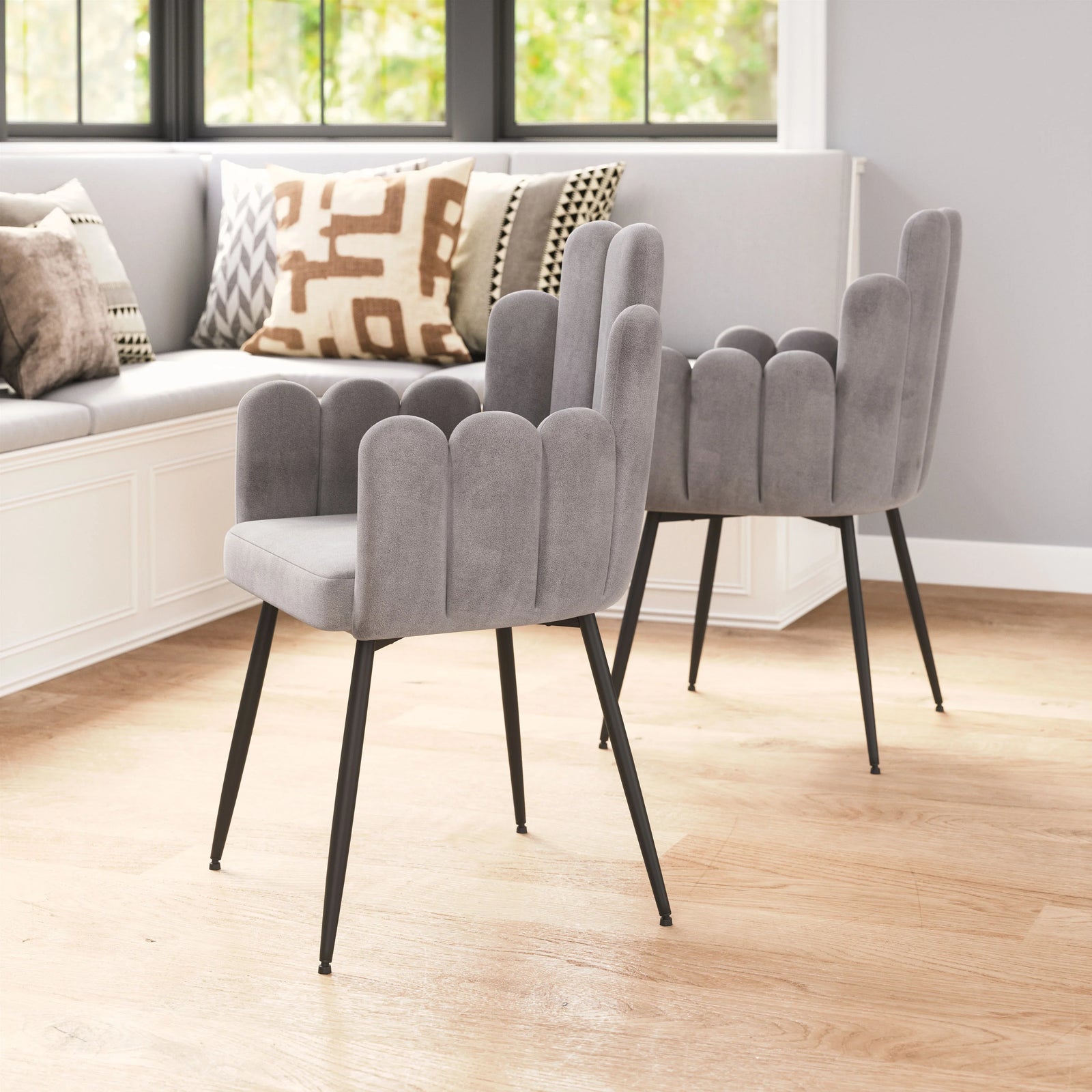Zuo Noosa Dining Chair (Set of 2) Gray DINING CHAIRS