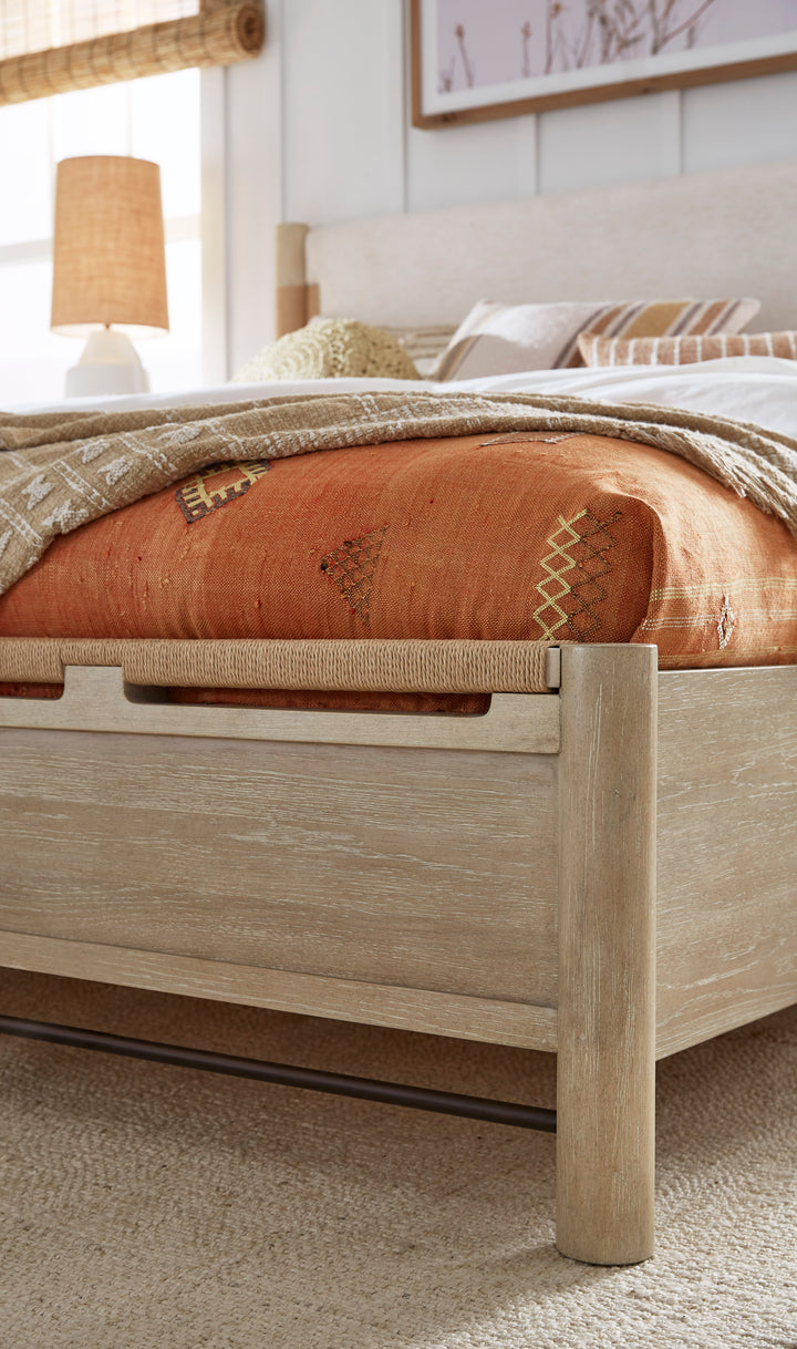 Sunset Cove Sanibel Brown California King Panel Upholstered Bed - B5783-75