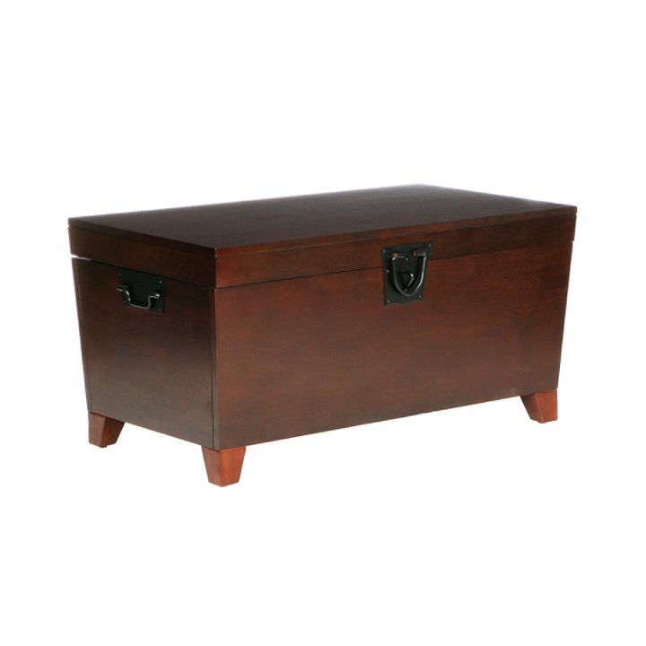 Pyramid Trunk Cocktail Table - Espresso - AmericanHomeFurniture