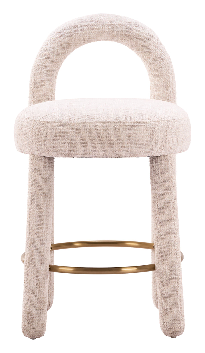 Curco Counter Stool (Set of 2) Beige