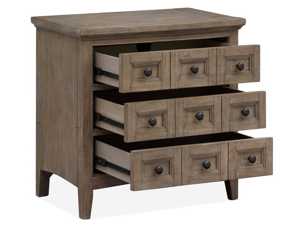 Paxton Place Dovetail Grey Drawer Nightstand - B4805-01