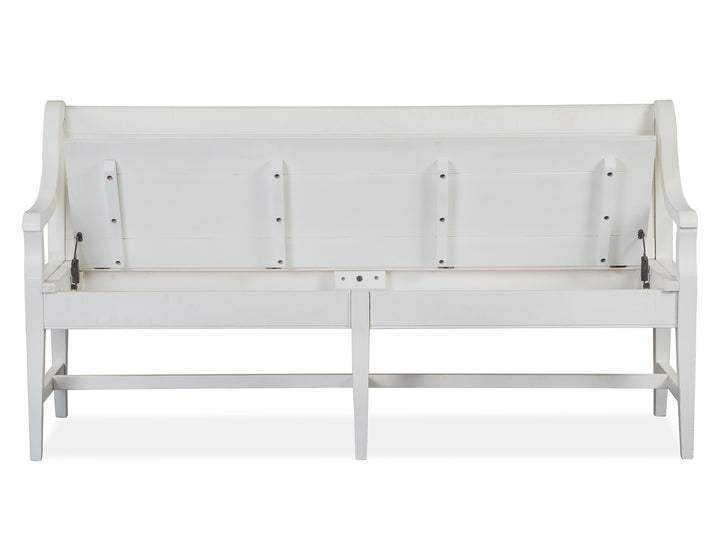 Heron Cove Chalk White And Dovetail Grey Bench - D4400-79