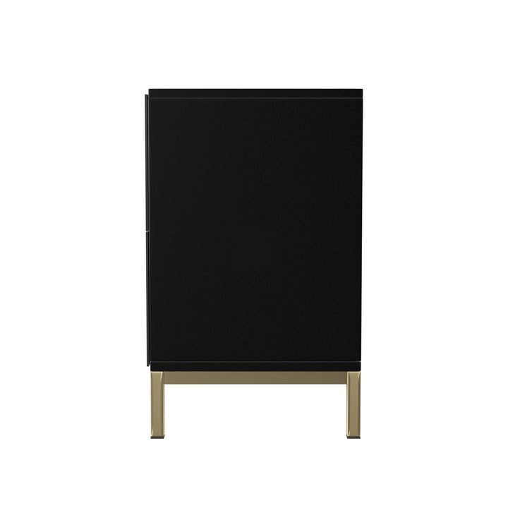 Gramdlynn Two-Door Accent Cabinet - Black - AmericanHomeFurniture