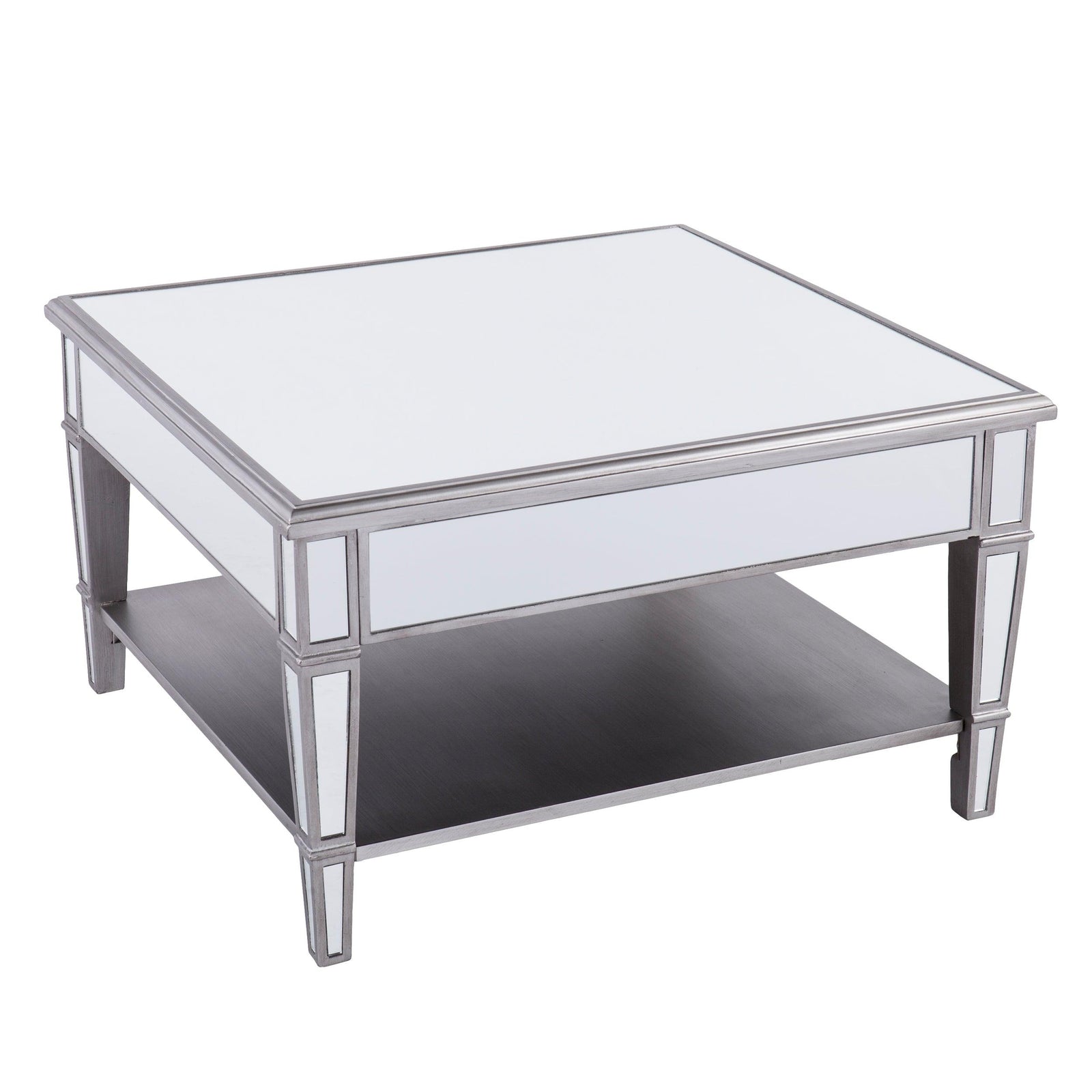 SEI Furniture Wedlyn Square Mirrored Coffee Table COFFEE TABLES