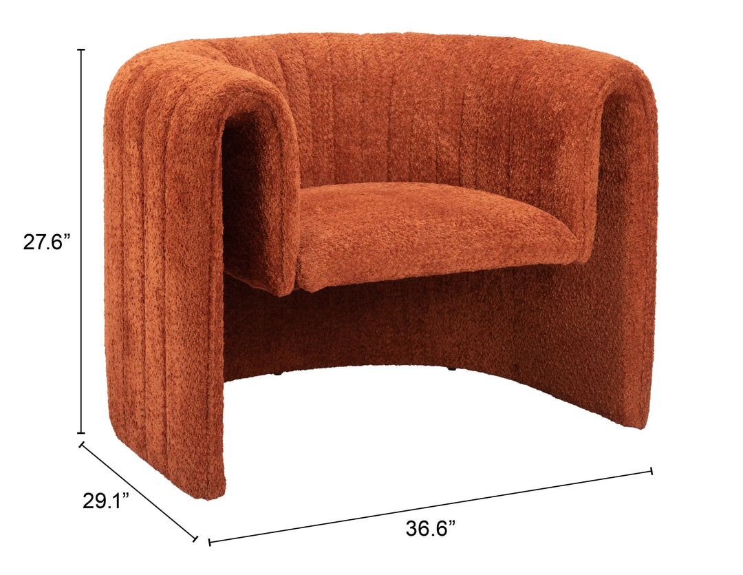 Viana Accent Chair Burnt Orange - AmericanHomeFurniture
