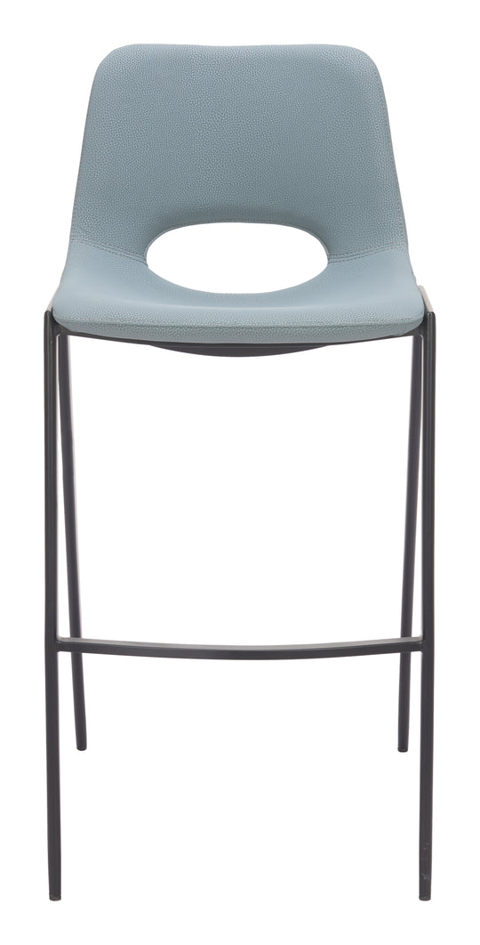 Desi Armless Barstool (Set of 2) Azure Gray - 110829
