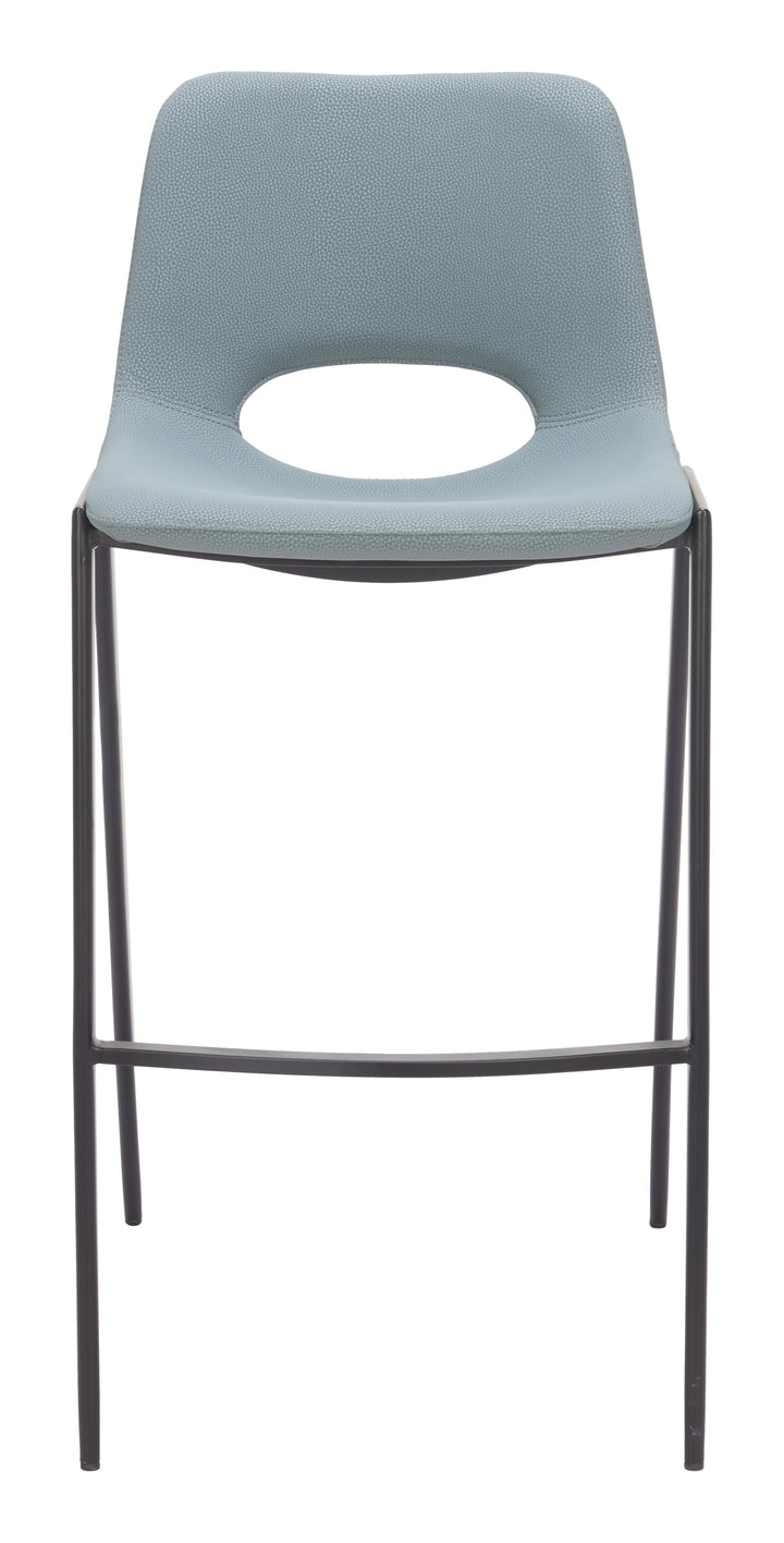Desi Armless Barstool (Set of 2) Azure Gray - 110829