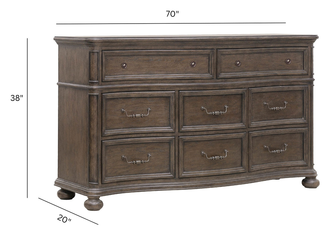 Saddle Creek Timber Brown Dresser - P412100