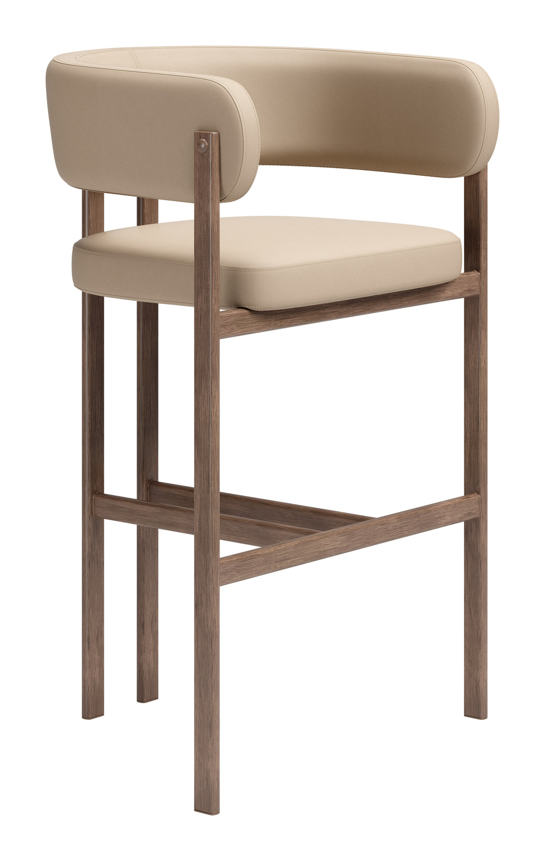 Ruge Barstool (Set of 2) Beige - 111240