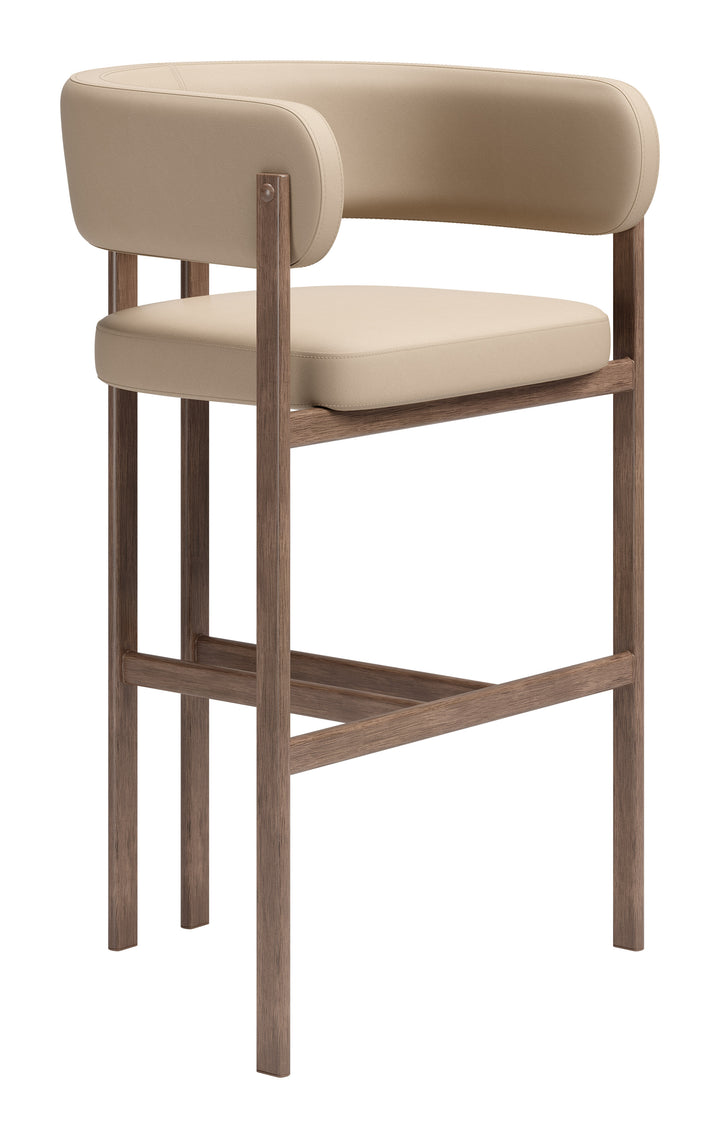 Ruge Barstool (Set of 2) Beige - 111240