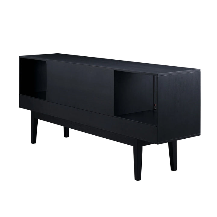 Holly & Martin Simms Midcentury Modern Media Console - Black - AmericanHomeFurniture