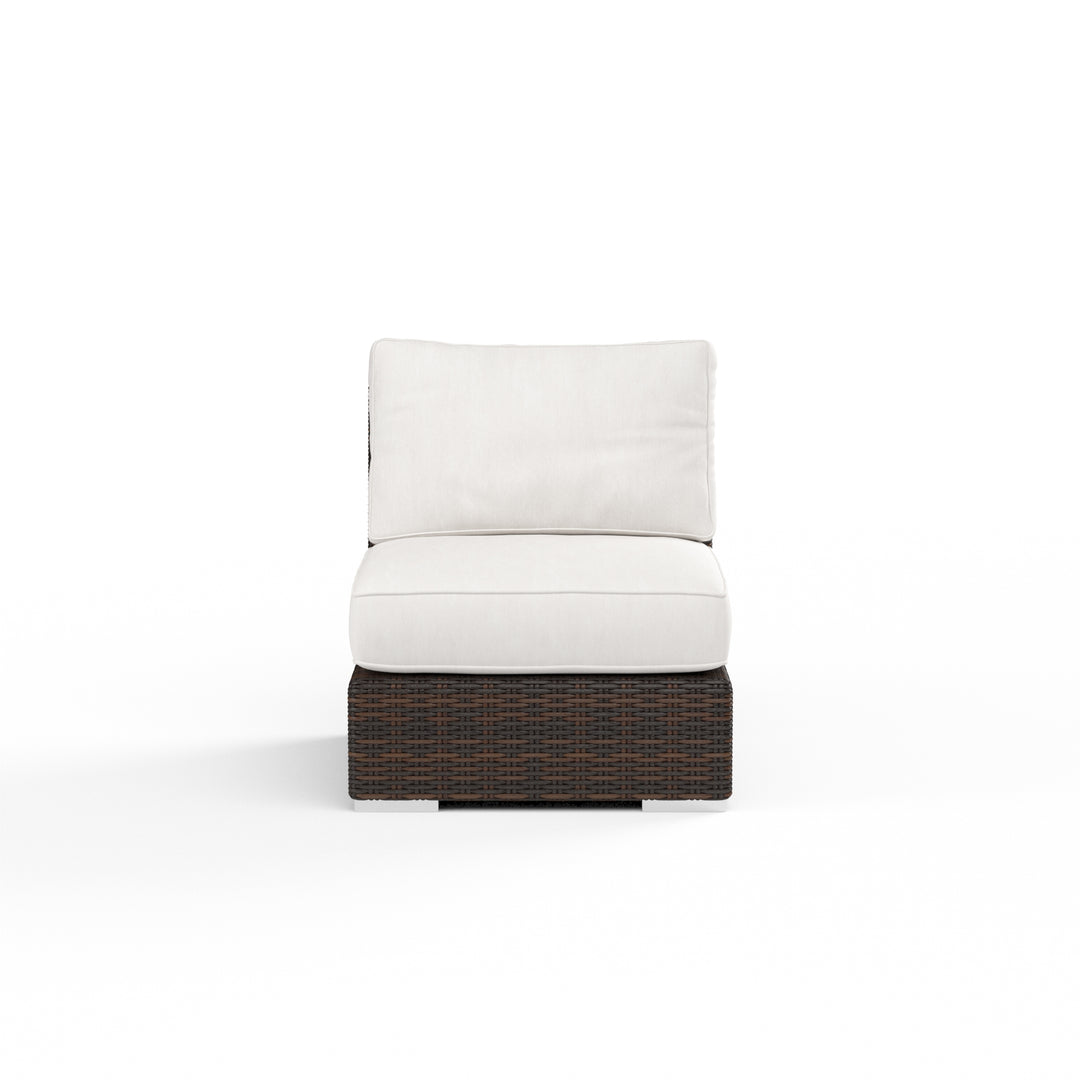 American Home Furniture | Sunset West - Montecito Armless Club Chair in Canvas Flax w/ Self Welt