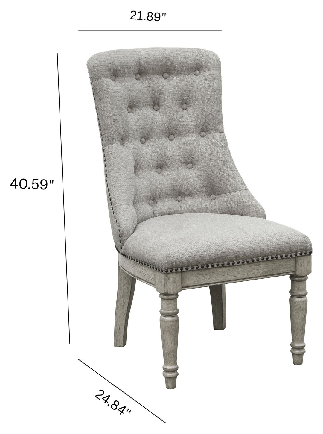 Madison Ridge Bluff Grey Host Chair - Set of 2 - P091275